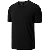 Big & Tall Men's Bamboo Viscose Cooling Undershirt, Instant Cool Tshirt for Hot Sleepers & Night Sweats (Chest: 40"-68")