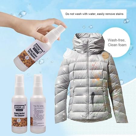 how to remove stains from down jacket