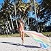 Dock & Bay Pastel Rainbow Striped Beach Towel - Summer - Unicorn Waves - Large (160x80cm, 63x31)
