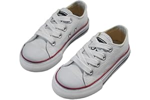 iFANS Boys and Girl Low Top Canvas Kids Lace up Sneakers