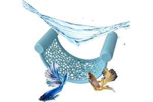Yeanifeana Betta Fish Hammock, Minimalist Floating Rest Platform for Shrimp, Nano Fish, and Bettas, Clean Aquarium Perch Ledg