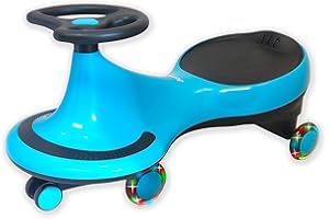 Joyano Swing Car, LED Flashing Wheels, Ride on Wiggle Car Boys and Girls, No Batteries, Gears or Pedals, Twist, Turn, Wiggle 