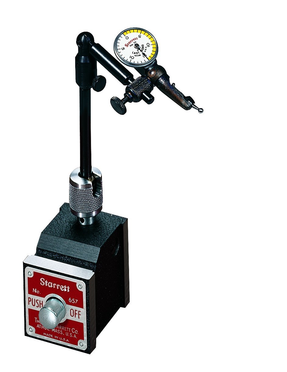 PT17850 Indicator Holding Rod And 657S Snug 657P Base Starrett