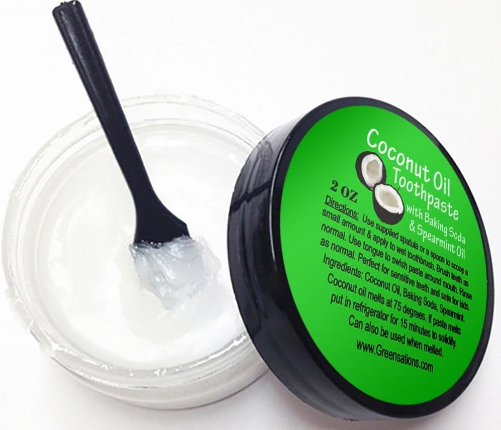 3 Pack Coconut Oil Teeth Whitening Toothpaste with Baking Soda