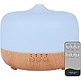 HAPPTWS 1000ml Essential Oil Diffuser - Remote Control Aromatherapy Diffuser 7 Color Changing LED for Large Room Home