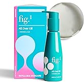 Fig.1 All Over Oil - Lightweight Hydrating Body-Oil for After Shower Glow | Non-Greasy with Vitamins A, C & E | Moisturizing Skin Oil for Face & Body | Vegan, Refillable Pump | 120ml