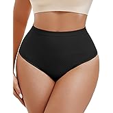 Atarla Women's High Waisted Shapewear Briefs Breathable Comfortable Panties Light Butt Lifting Underwear