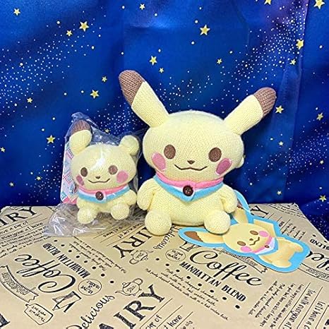 Amazon ポケモンセンター限定 ピカチュウ あみぐるみ ぬいぐるみ マスコット 2体セット ぬいぐるみ ホビー