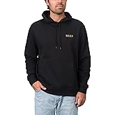 REEF Men's Wellie Too Pullover Hoodie Sweatshirt, Caviar, X-Large
