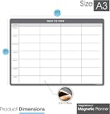 The Magnet Shop TMS A3 Magnetic Weekly Planner Whiteboard 42x30cm view 2