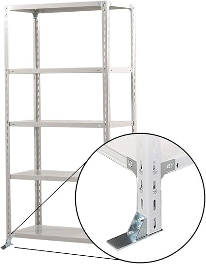 Amazon タイガーラック 転倒防止ベース付き 業務用 軽量スチールラック耐荷重1kg 段 横幅900 奥450 高さ1800 5段 So B412s W 05 T 物品棚 移動棚 文房具 オフィス用品