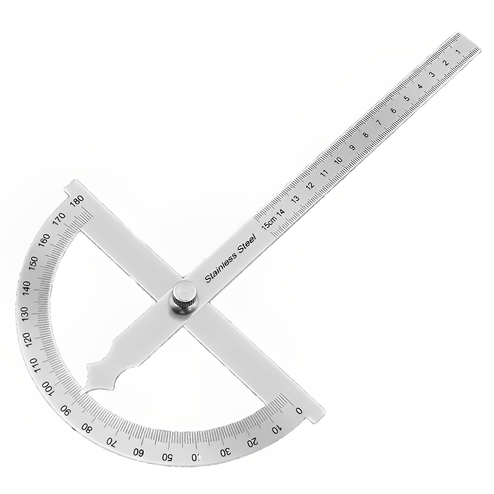 FEMONGY Protractor 0-180° Angle Measurement Tool with 15cm Ruler, protractors, Angle Ruler, Goniometer, Angle Finder Tool for Engineer Painting Drawing Measuring