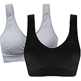 Women's Comfort Workout Sports Bra Low-Impact Activity Sleep Bras