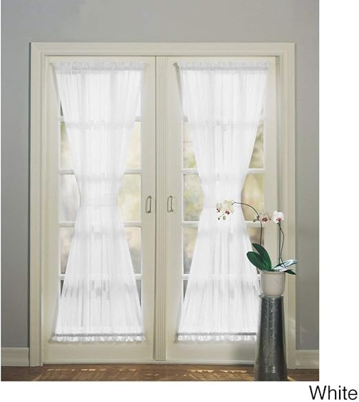 Amazon Com Dh 1 Piece 72 Inch Eggshell Solid Color Sheer Voile