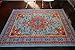 Generations pre8023LightBlue_2x4 Oriental Traditional Isfahan Persian Area Rug, 2' x 3', Light Blue/Navy/White/Orange/Yellow/Crimson Red