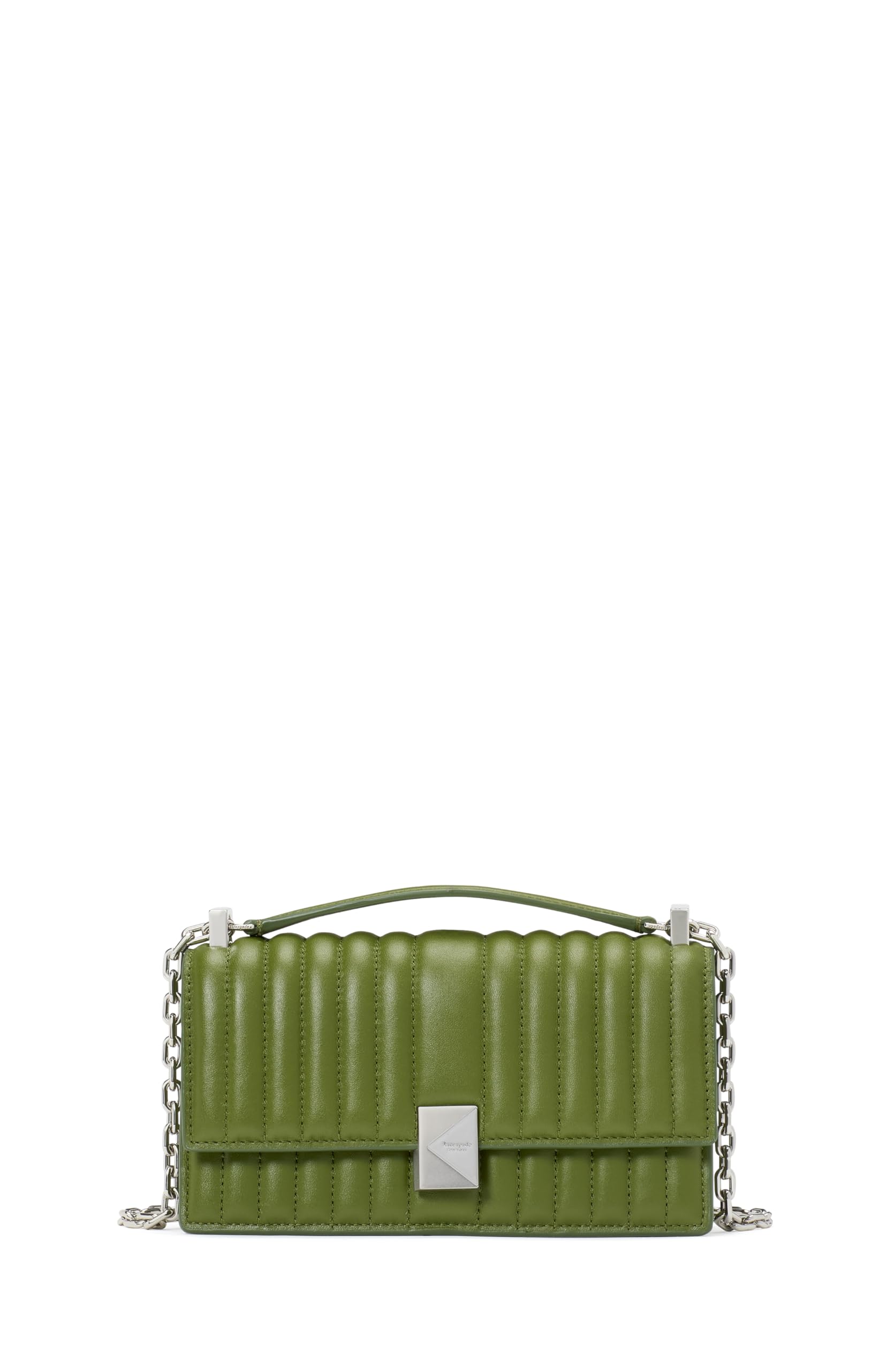 kate spade new york Deco Quilted Leather Mini Flap Chain Crossbody