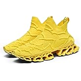 Poramea Mens Womens Slip on Loafers Walking Tennis Shoes Laceless Jogging Blade Sneakers Unisex Mesh Trail Running Casual Athletic