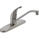 Peerless Single-Handle Kitchen Sink Faucet, Stainless P110LF-SS