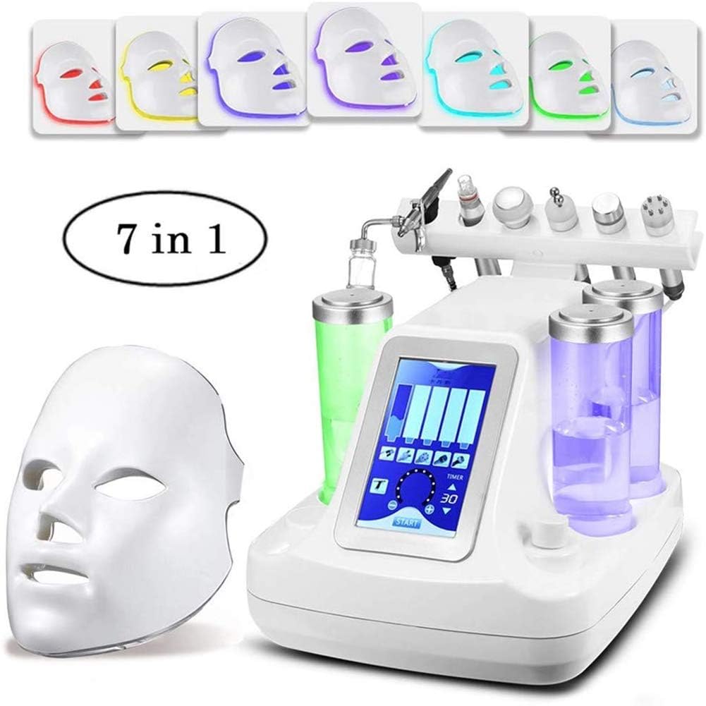 GXJ 7 in 1 Vacuum Suction Blackhead Acne Removal Water Hydro-Dermabrasion Beauty Machine Blemish & Blackhead Removal Tools for Home And Beauty Salons