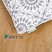HWY 50 Gray Grey Decorative Throw Pillow Covers 18x18 Inch (1 Piece), Embroidered Cotton Farmhouse Cushion Cover Pillow Case for Sofa Couch Living Room Bed, Little Sunflower