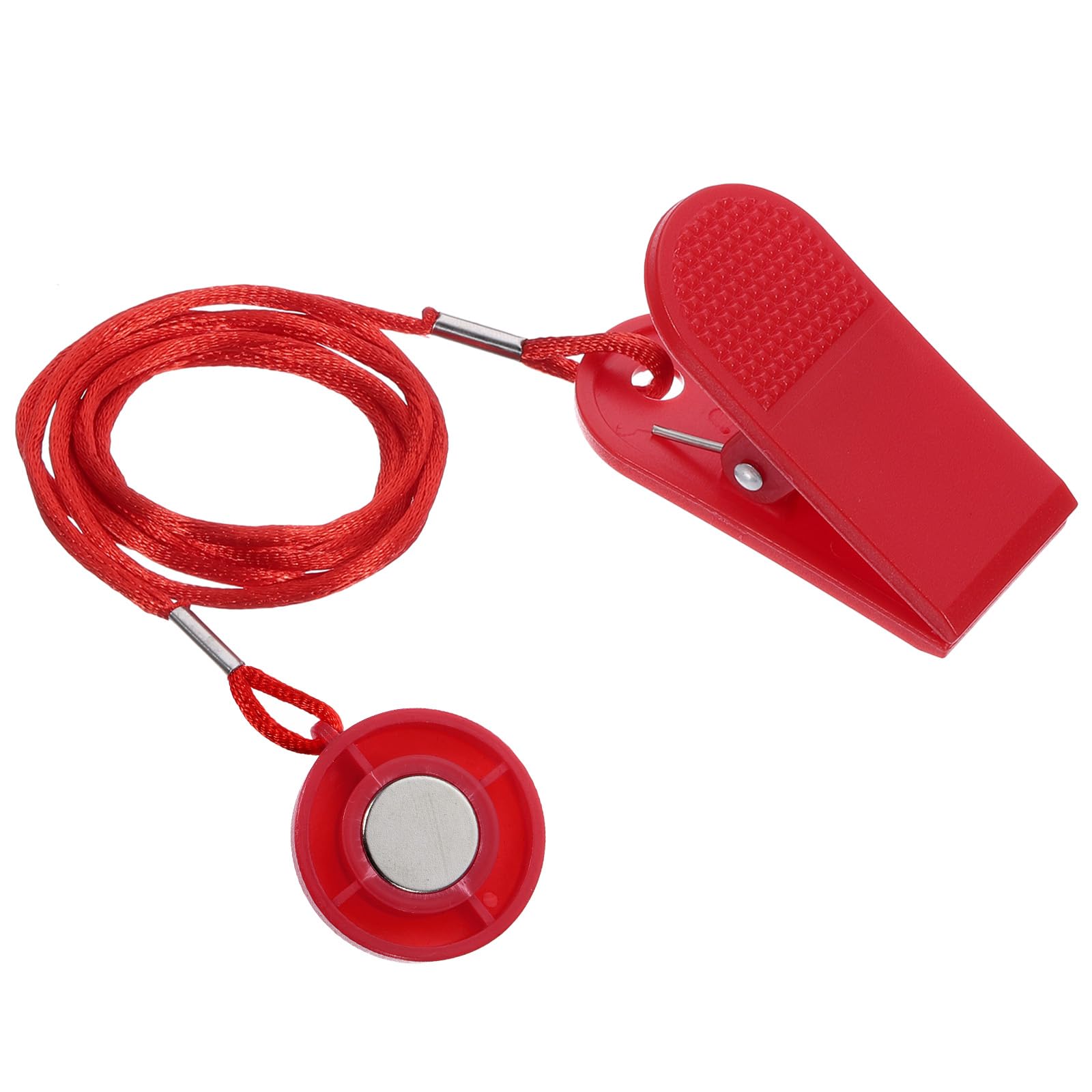 PATIKIL Universal Treadmill Magnet Safety Key 1.26inch, Treadmill Key Replacement with Magnetic Safety Switch Lock for Running Machine Image Gym, Red