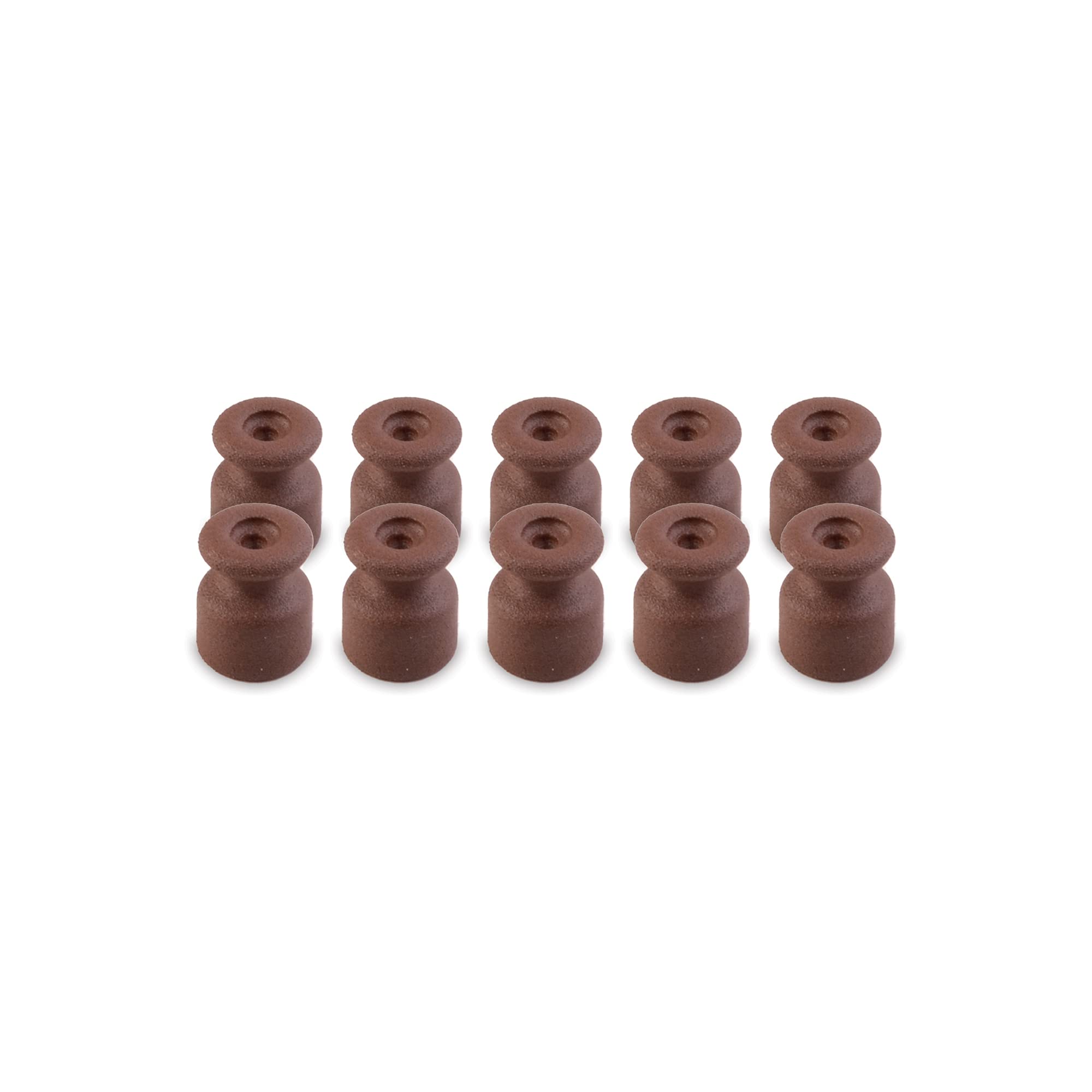 Amarcords - Large cable clamp with screws and plugs. 10 vintage colored porcelain insulators for color wall braid cable installations CORTEN