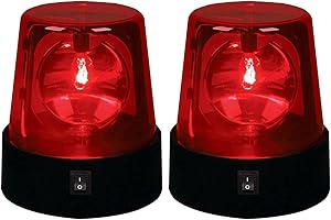 EMVANV 360 Degree Rotating LED Strobe Light, DJ Flashing Stage Effect, Battery Powered, Disco Lights for Home Parties, Birthd