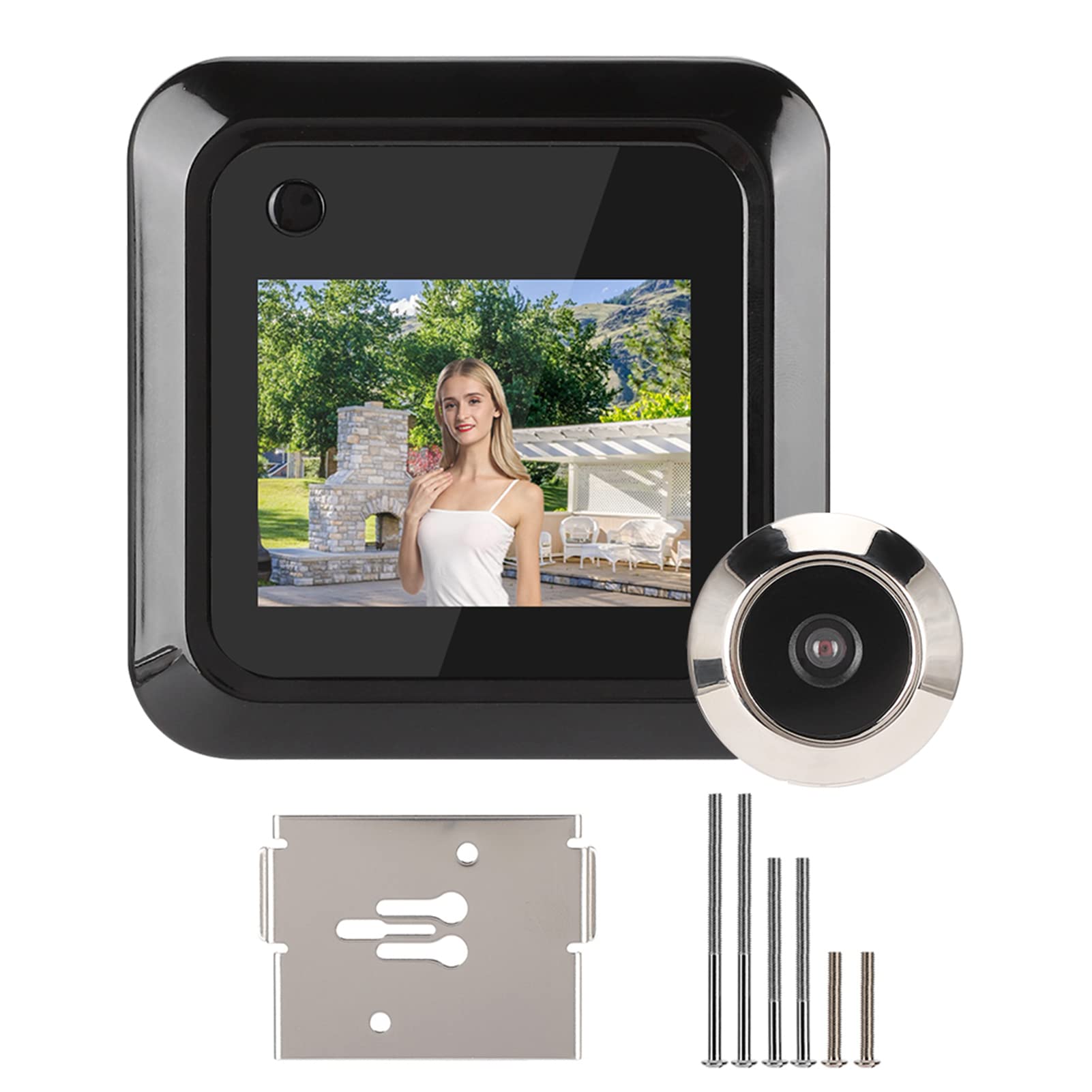 Photo 1 of Digital Door Viewer, 2.4in Smart Door Viewer TFT LCD Screen Display 0.3MP 95° Wide Angle Camera Photo Recording, Peephole Camera for 0.59-0.98in Diameter Door Hole