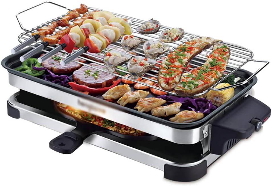 Review Multifunction Electric Indoor Grill, Nonstick Coating