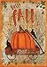 Prized Pumpkin Fall Garden Flag Primitive Autumn 12.5