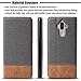 WenBelle for Huawei Mate 9 Case, [Blazers Series] Stand Feature,Double Layer Shock Absorbing Premium Soft PU Color Matching Leather Wallet Cover Flip Cases for Huawei Mate 9 (2016) (Grey)