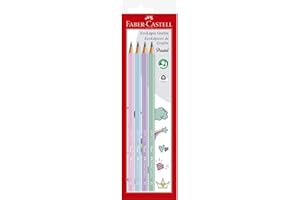 Ecolapis 1205 Max Pastel 4 Cores, Faber-Castell, SM/1205PASTEL, Multicor, pacote de 4