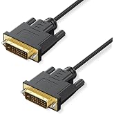 Critin 3.3FT DVI-D Dual Link Cable 24+1 Male to Male | Gold Plated High-Speed Cable for Gaming PC, Monitor, Display (2560x1600, 1080P, High Resolution, 1 Meter)