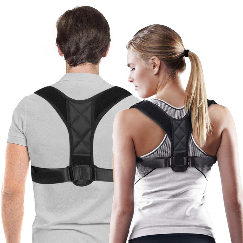 Xemz Back Posture Corrector for Men and Women, Adjustable Back Brace Strap, Comfortable Clavicle Support Posture Correction Belt, for Improve Humpback, Neck, Shoulder, Upper Back (XL)