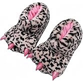 JUTONGCHANG Animal Paw Slippers Plush Warm Home Slippers Bear Slippers for Adults Stuffed Furry Animal Monster Claw Paw