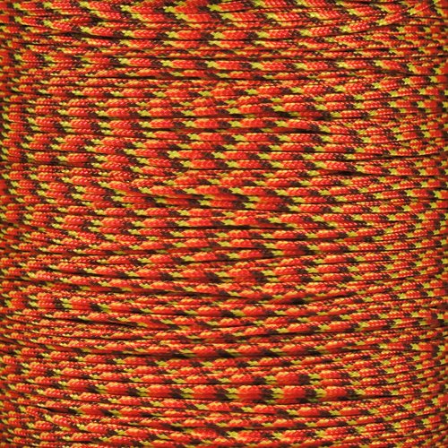 Paracord Planet 43kg Paracord – 1 Strand Type I Parachute Cord for Outdoors and DIY – Fireball (30 m)