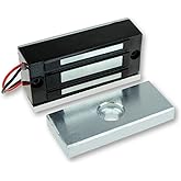 LIBO Electric Magnetic Lock 60KG/130lbs Access Control Electronic Metal Door Lock DC12V Fail Safe NC Type for Security System