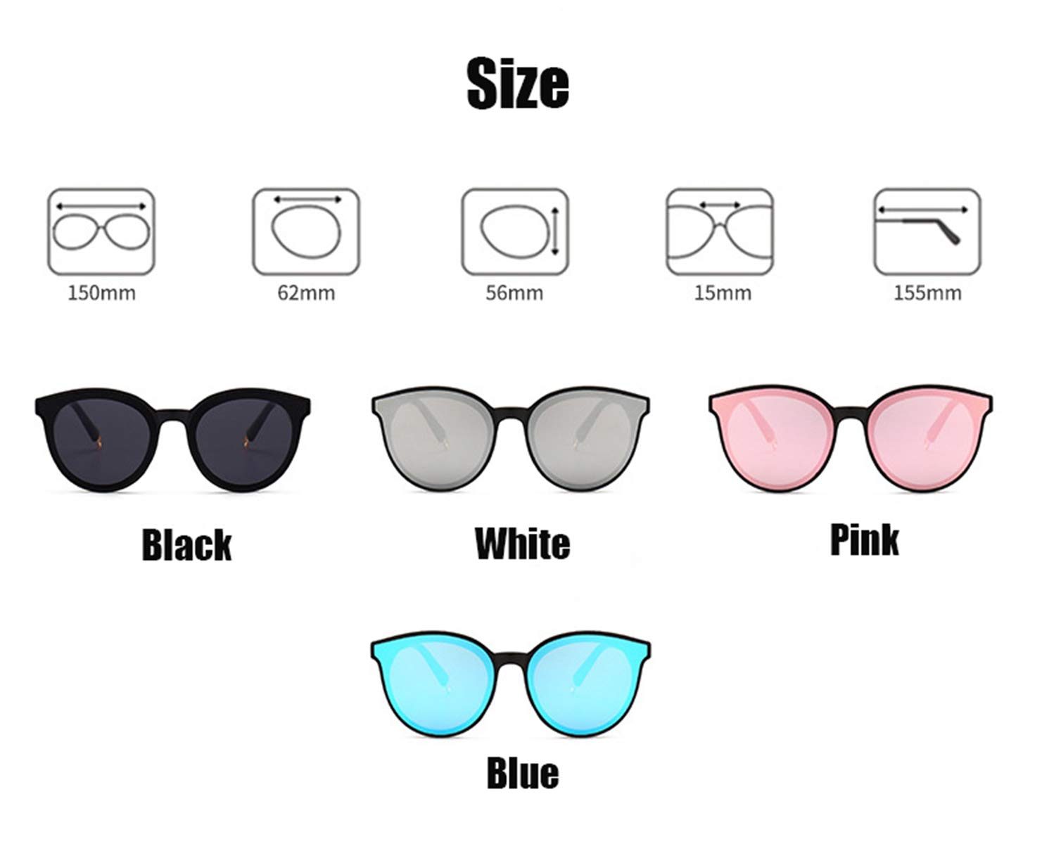 Polarized Driving Unisex Classic Men Vintage Retro UV400 Sunglasses for Women (BLACK)
