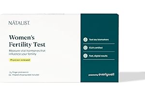 Natalist Women's Fertility Test - at-Home Test Kit by Everlywell Measures Key Hormones - Physician-Reviewed Digital Results Within Days - Ages 18+
