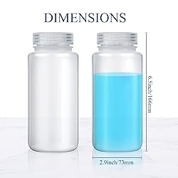 Hoolerry 20 Pcs Plastic Sample Bottles Laboratory