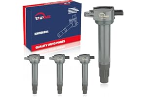 TAUXMZ Ignition Coil Pack Set of 4, UF557 Ignition Coil for Dodge, Jeep, Chrysler Vehicles, 200, Sebring, Avenger, Caliber, Journey, Compass, Patriot 1.8L 2.0L 2.4L C1587, GN10346, 5C1644