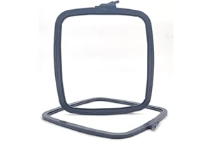 Nurge Anthracite Large (No:4) Plastic Square Embroidery Hoop, Cross Stitch Hoops, Punch Needle Hoop , DIY Craft Sewing,ABS Plastic Embroidery Hoops