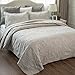 Bedsure Quilt Set Greige Twin