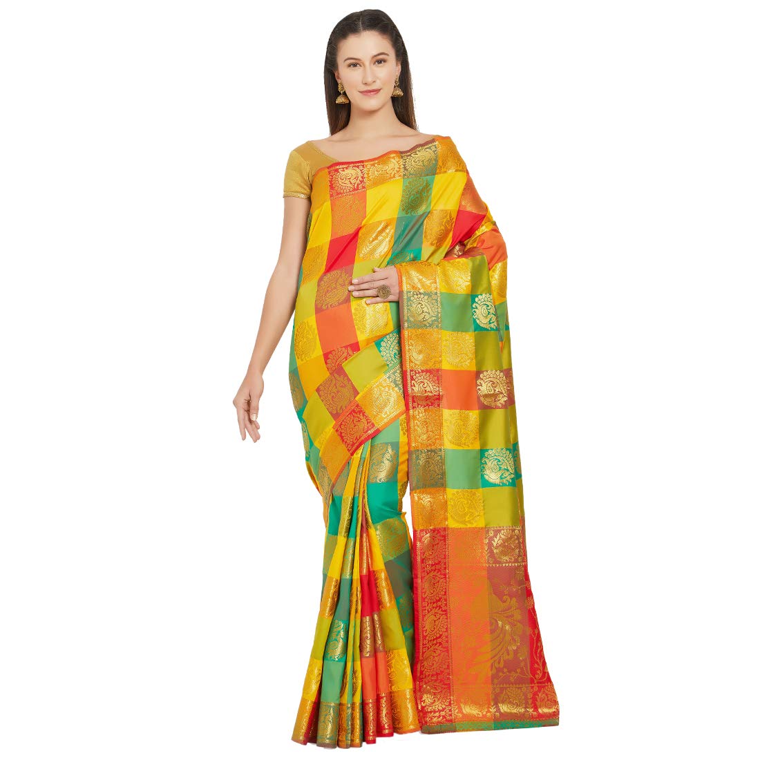 ruchika fashion women's kanjivaram silk sarees for women
