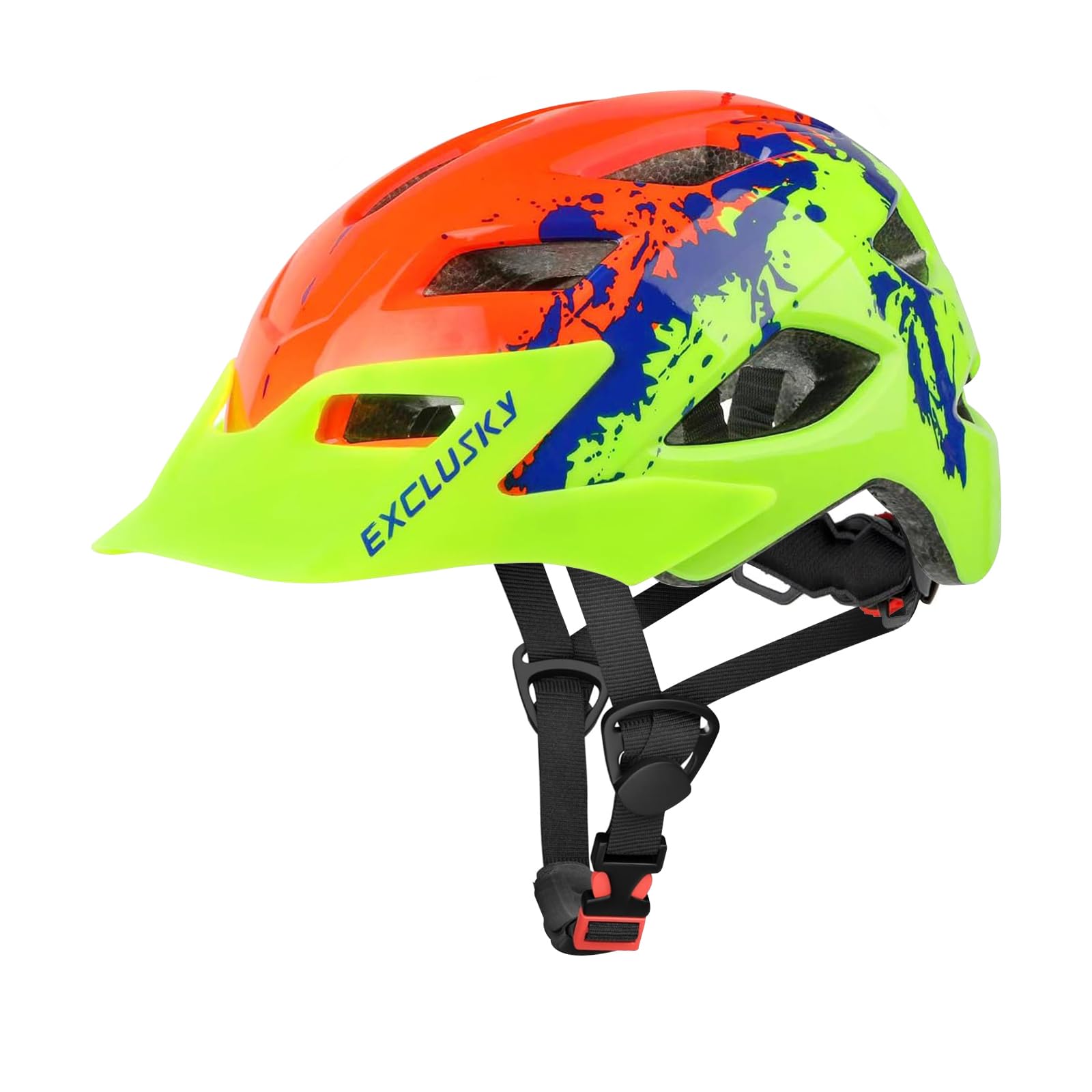 Exclusky Kids/Child boys or girls cycle Helmets for Bike Skating Scooter Adjustable 50-57cm(Ages 5-13)