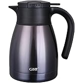 GiNT 1L / 34Oz Thermal Coffee Carafe, Insulated Stainless Steel Coffee Carafes for Keeping Hot/Double Walled Vacuum Thermal Carafe (Purple)