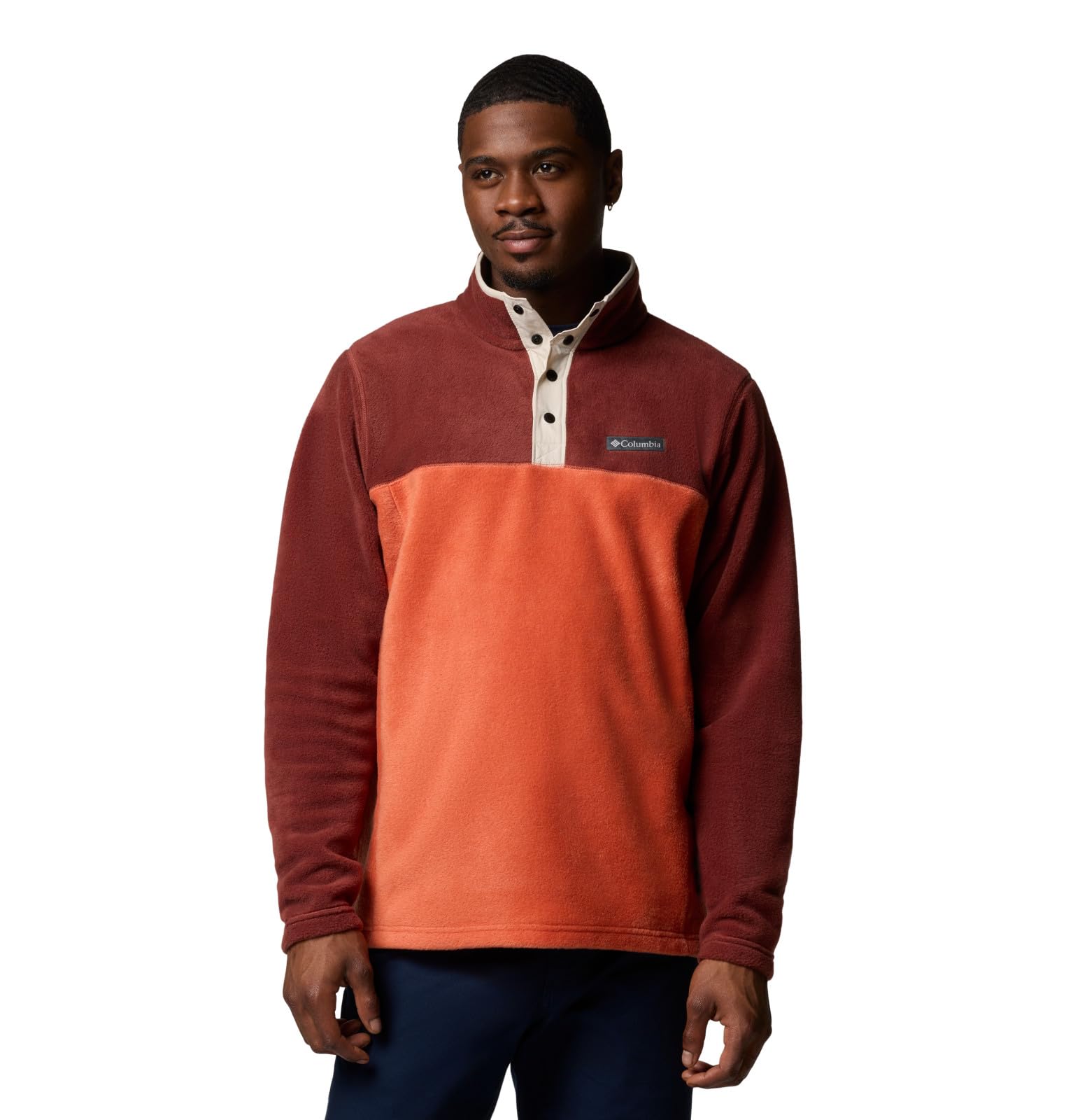 Columbia Men's Steens Mountain Half Snap Fleece Jacket, Tuscan/Spice, XX-Large Image