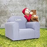 Upholstered Personalized Kids Chair Checkers