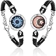 TOTWOO Touch Bracelets for Couples, Vibration & Light up for Love Couples Long Distance Relationship Gifts for Girlfriend Bluetooth Pairing Jewelry