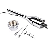 Flynsu 30'' Chrome Tilt Steering Column Floor Shift Replacement for Chevy GM w/Adapter No Key Hot Rod R91001C-30 Stainless St